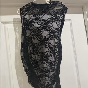Forever 21 Black Lace Top